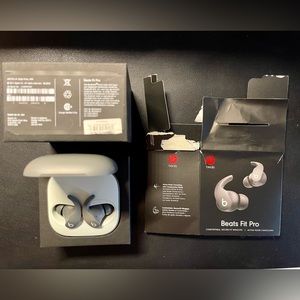 Beats Fit Pro Wireless Bluetooth Earbuds, Sage Gray, New with box